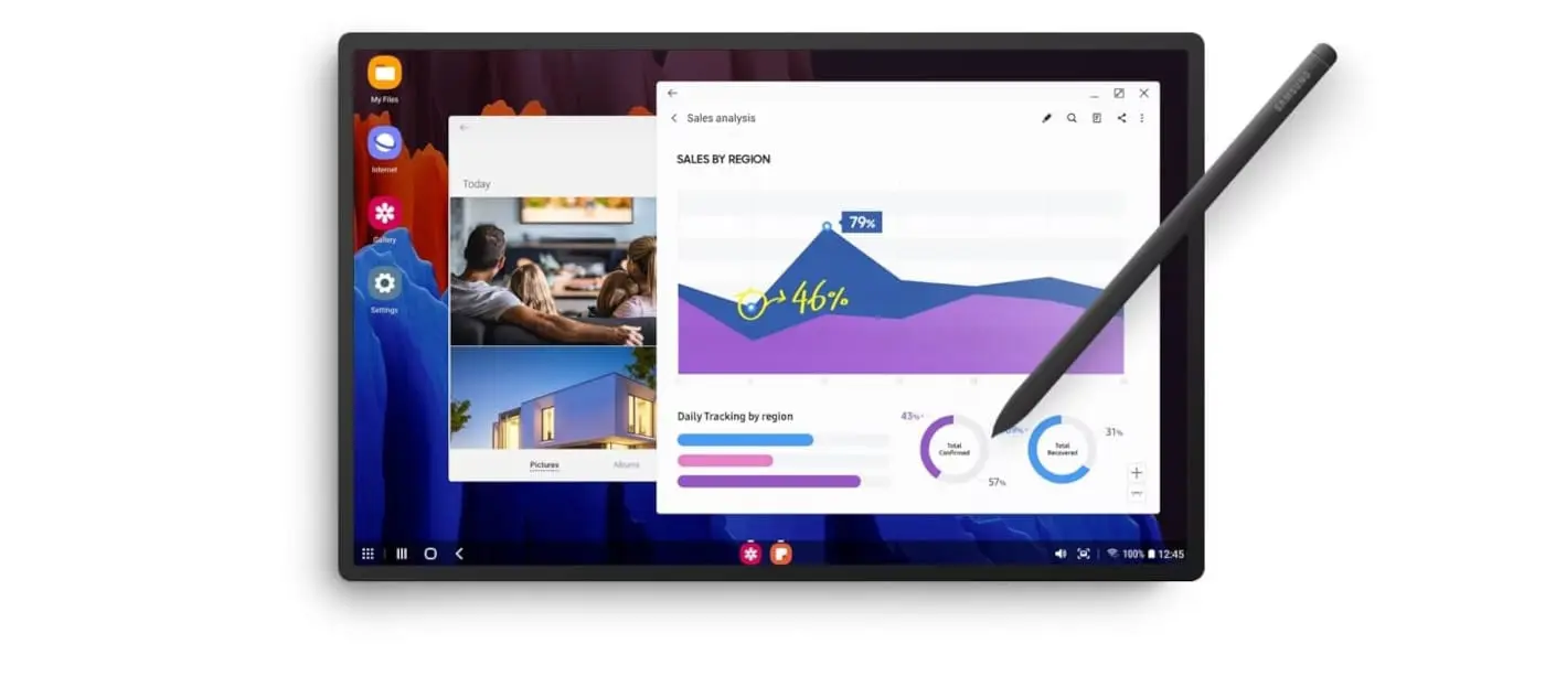 Tryb komputera na tablecie